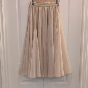 Beautiful Neutral Tulle Skirt